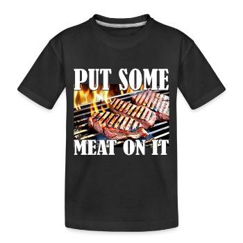 J’adore la viande - T-shirt bio Premium Enfant - noir - Devant