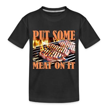 J’adore la viande - T-shirt bio Premium Enfant - noir - Devant