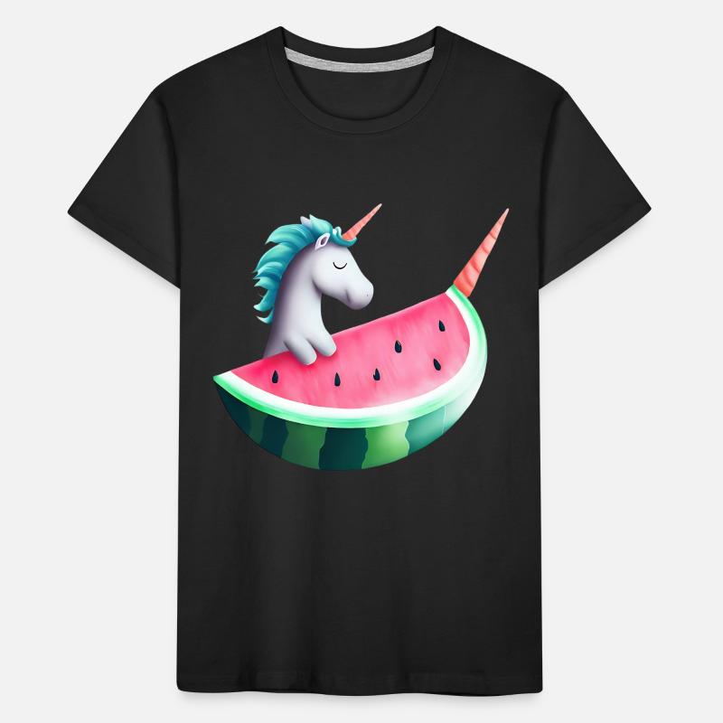 Licorne de pastèque T-shirt bio Premium Enfant