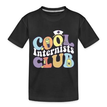 Cool Internists Club Internal Medicine - Kinder Premium Bio T-Shirt - Schwarz - Vorne