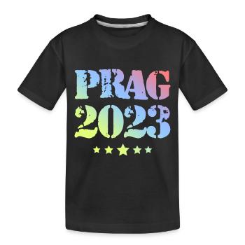 Prag 2023 - Kinder Premium Bio T-Shirt - Schwarz - Vorne