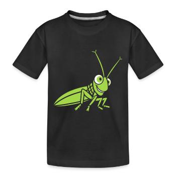 Sauterelle - T-shirt bio Premium Enfant - noir - Devant