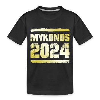 Mykonos 2024 Médaille d’or - T-shirt bio Premium Enfant - noir - Devant