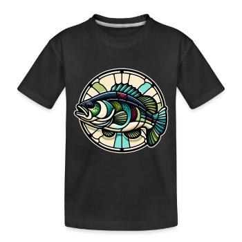 Poisson bar - T-shirt bio Premium Enfant - noir - Devant