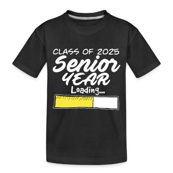 Class Of 2025 Senior Year Loading Future High - Kids' Premium Organic T-Shirt - black - Front