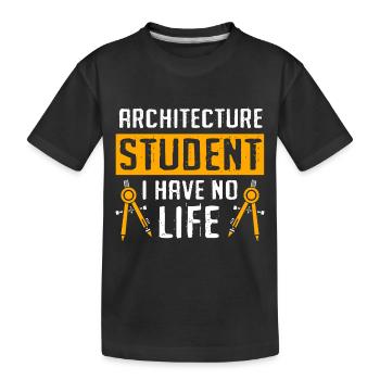 Architecte Architecture - T-shirt bio Premium Enfant - noir - Devant