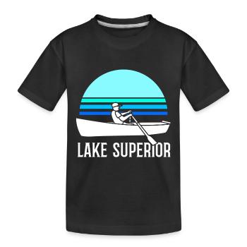 Grands Lacs - T-shirt bio Premium Enfant - noir - Devant