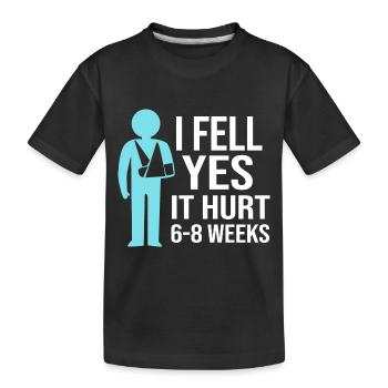 Fracture de l’os du bras - T-shirt bio Premium Enfant - noir - Devant