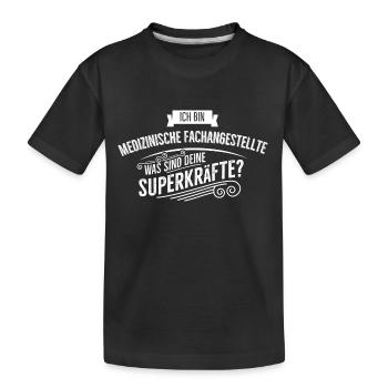Medizinische Fachangestellte - Kinder Premium Bio T-Shirt - Schwarz - Vorne