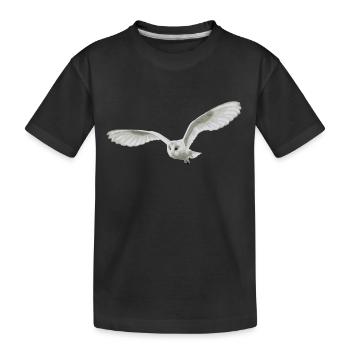 Chouette - T-shirt bio Premium Enfant - noir - Devant
