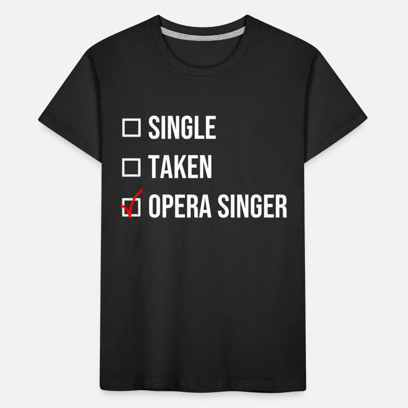 Single Taken Opera singer white singing singer Kids' Premium Organic T-Shirt