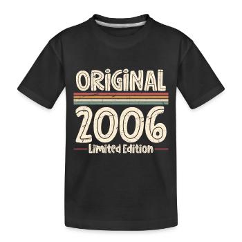 2006 Vintage 18th Birthday - Kids' Premium Organic T-Shirt - black - Front