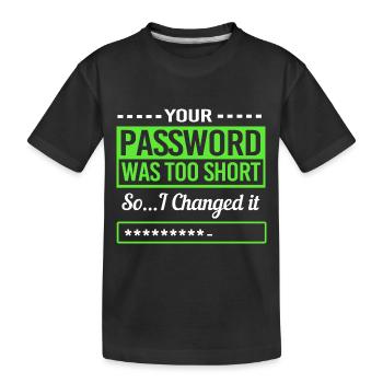 Cybersecurity Cyber Programmierer Hacker - Kinder Premium Bio T-Shirt - Schwarz - Vorne