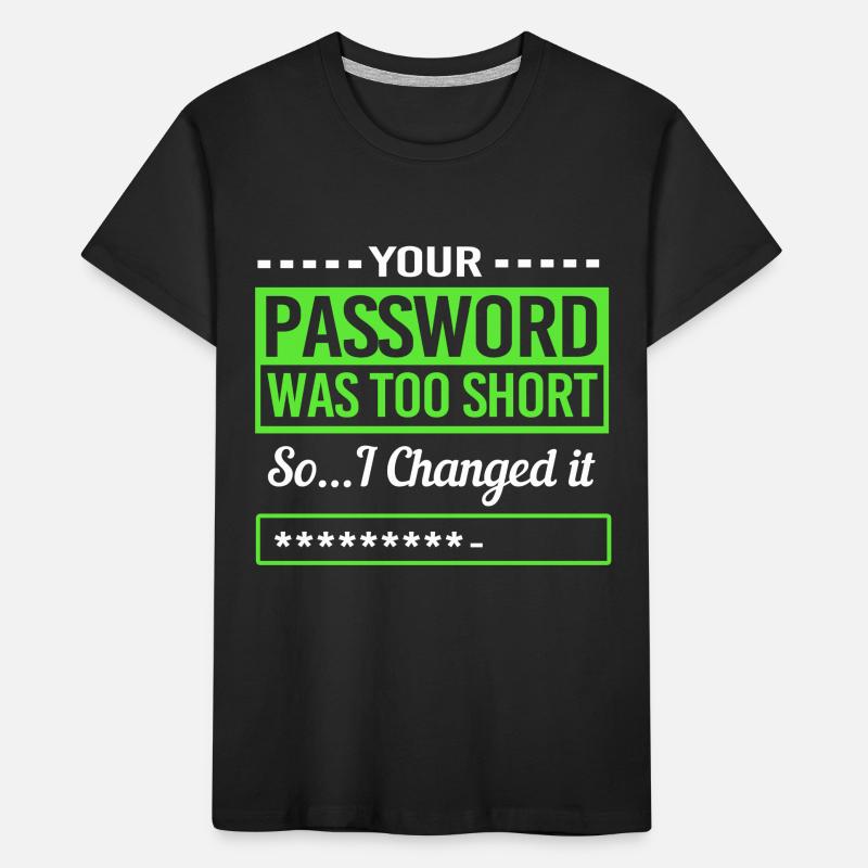 Cybersecurity Cyber Programmierer Hacker Kinder Premium Bio T-Shirt