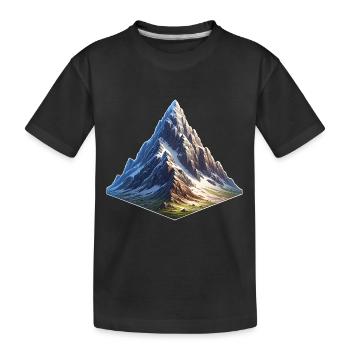 Berg - Kinder Premium Bio T-Shirt - Schwarz - Vorne