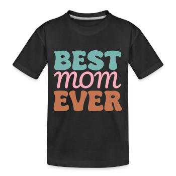 Mom - Kids' Premium Organic T-Shirt - black - Front