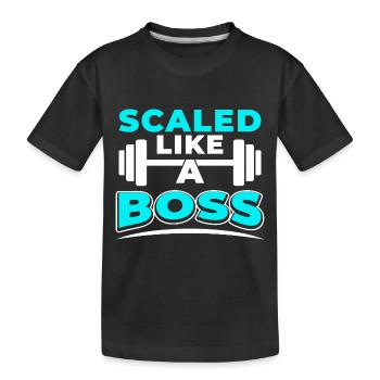 Balances comme un patron - Fitness - T-shirt bio Premium Enfant - noir - Devant