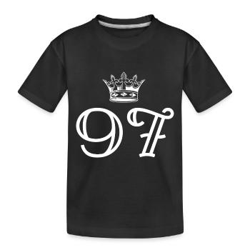 97 Couronne numérique - T-shirt bio Premium Enfant - noir - Devant