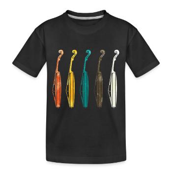 Violine Geige Klassische Musik - Kinder Premium Bio T-Shirt - Schwarz - Vorne