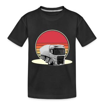 Truck Driver - Kids' Premium Organic T-Shirt - black - Front