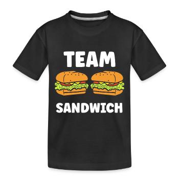 Humour sandwich - T-shirt bio Premium Enfant - noir - Devant