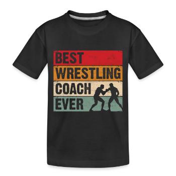 Bester Wrestling-Coach aller Zeiten - Kinder Premium Bio T-Shirt - Schwarz - Vorne