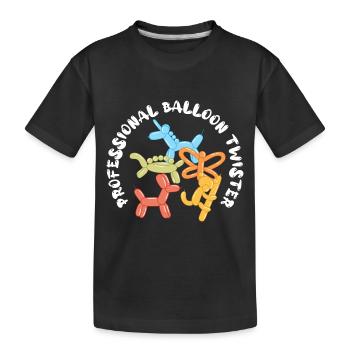 Ballon professionnel Animal Twister Circus - T-shirt bio Premium Enfant - noir - Devant