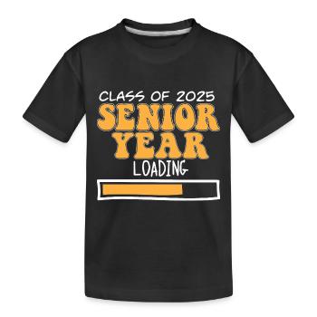 Class Of 2025 Senior Year Loading Future High - Kids' Premium Organic T-Shirt - black - Front