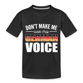 Allemagne - T-shirt bio Premium Enfant - noir - Devant