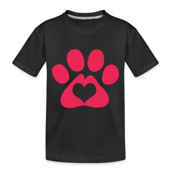 Hund Rettung Tierrechte Tierrettung Tierheim - Kinder Premium Bio T-Shirt - Schwarz - Vorne