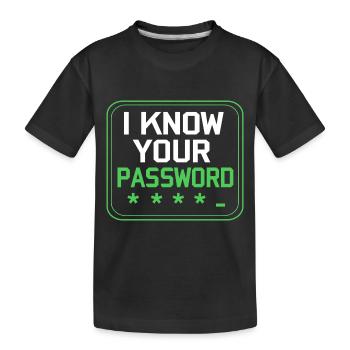 Cybersecurity Cyber Programmierer Hacker - Kinder Premium Bio T-Shirt - Schwarz - Vorne