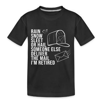 Facteur - T-shirt bio Premium Enfant - noir - Devant
