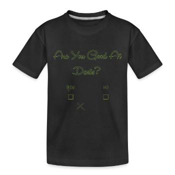 Dart Dartboard Dartpfeil - Kinder Premium Bio T-Shirt - Schwarz - Vorne