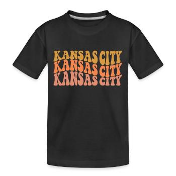 Kansas City - Kids' Premium Organic T-Shirt - black - Front