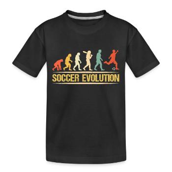 Soccer Evolution - Kinder Premium Bio T-Shirt - Schwarz - Vorne
