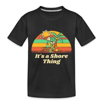 C’est un Shore Thing Beach Ocean Beach Lover Sea - T-shirt bio Premium Enfant - noir - Devant