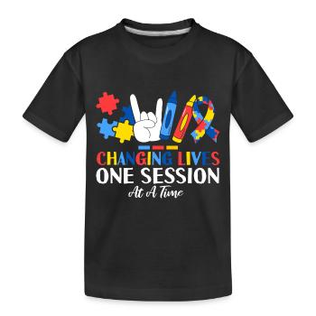 Changer des vies, une séance à la fois ABA - T-shirt bio Premium Enfant - noir - Devant