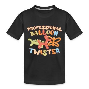 Ballon professionnel Animal Twister Circus - T-shirt bio Premium Enfant - noir - Devant