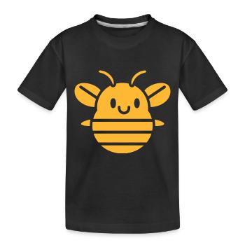 Biene - Kinder Premium Bio T-Shirt - Schwarz - Vorne