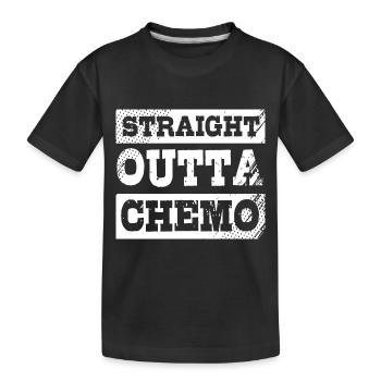 Eierstockkrebs Krebs-Überlebender Krebs - Kinder Premium Bio T-Shirt - Schwarz - Vorne