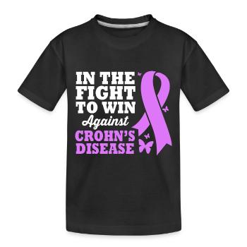 Maladie de Crohn - T-shirt bio Premium Enfant - noir - Devant