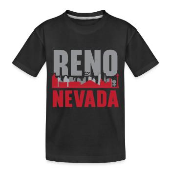 Reno Nevada États-Unis État d’Amérique Voyage Nevadan - T-shirt bio Premium Enfant - noir - Devant