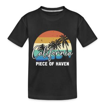 California Piece Of Haven État américain d’Amérique kalifo - T-shirt bio Premium Enfant - noir - Devant
