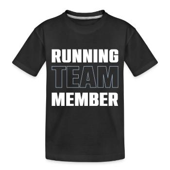 Équipe de course à pied - T-shirt bio Premium Enfant - noir - Devant