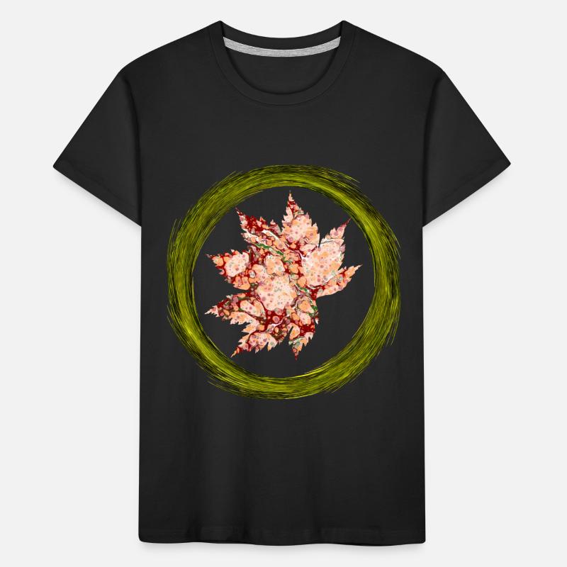 Feuille d’automne E 214 T-shirt bio Premium Enfant