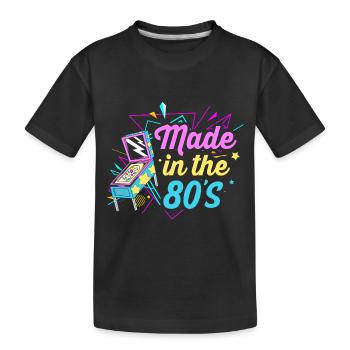Flipper Pinball - Kinder Premium Bio T-Shirt - Schwarz - Vorne