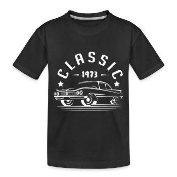 Klassisch 1973. - Kinder Premium Bio T-Shirt - Schwarz - Vorne