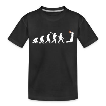 Évolution du basketball - T-shirt bio Premium Enfant - noir - Devant