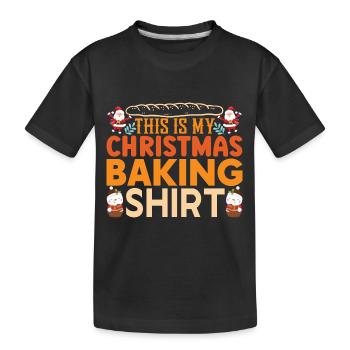 Cuisson de costumes de Noël - T-shirt bio Premium Enfant - noir - Devant