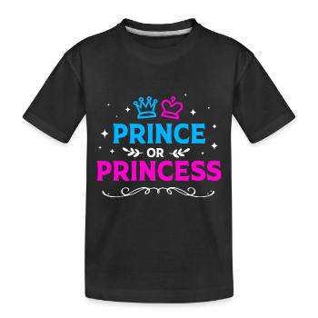 Babyshower révélatrice de sexe - T-shirt bio Premium Enfant - noir - Devant